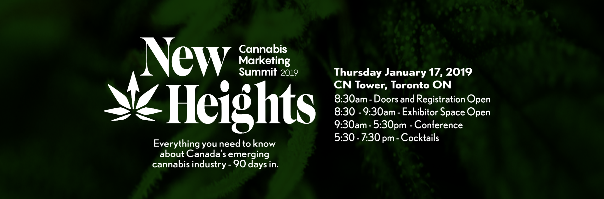 New Height Cannabis Marketing Summit Date and Times
